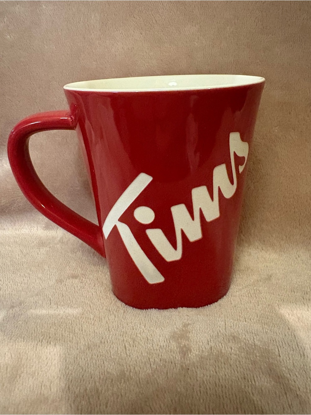 Tim Hortons 2013 Limited Edition Red Ceramic Mug #013 Canadian Coffee Cup